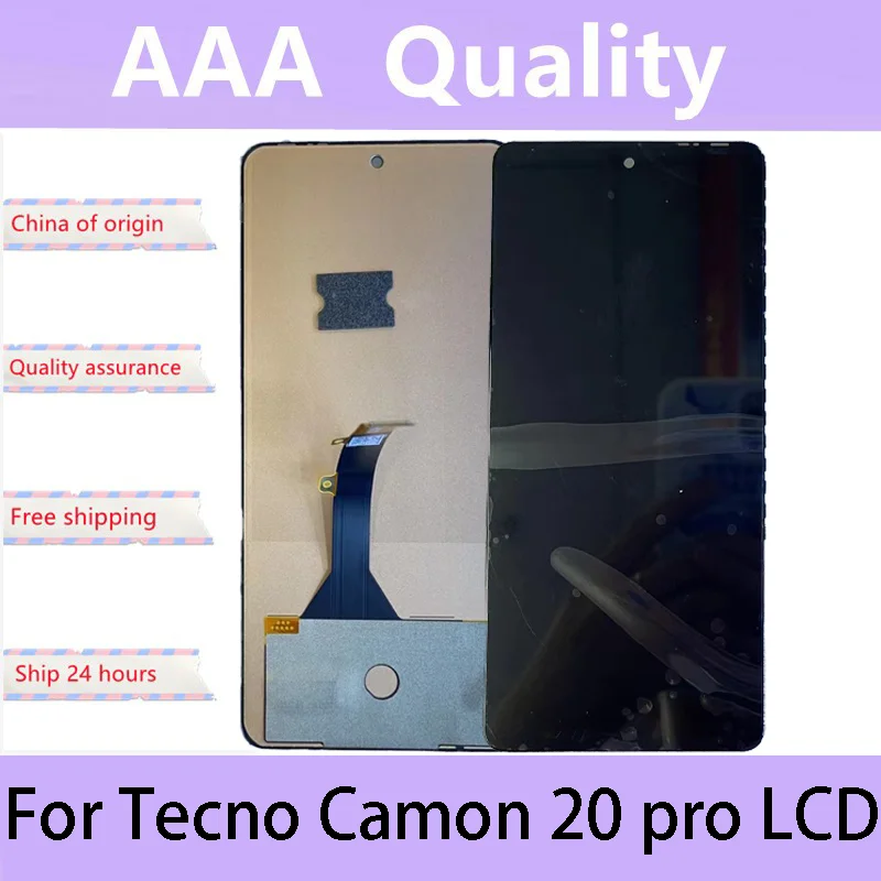 Для ЖК-дисплея 6 67 дюймов Tecno Camon 20 Pro CK7n с ремонтным инструментом и клеем для
