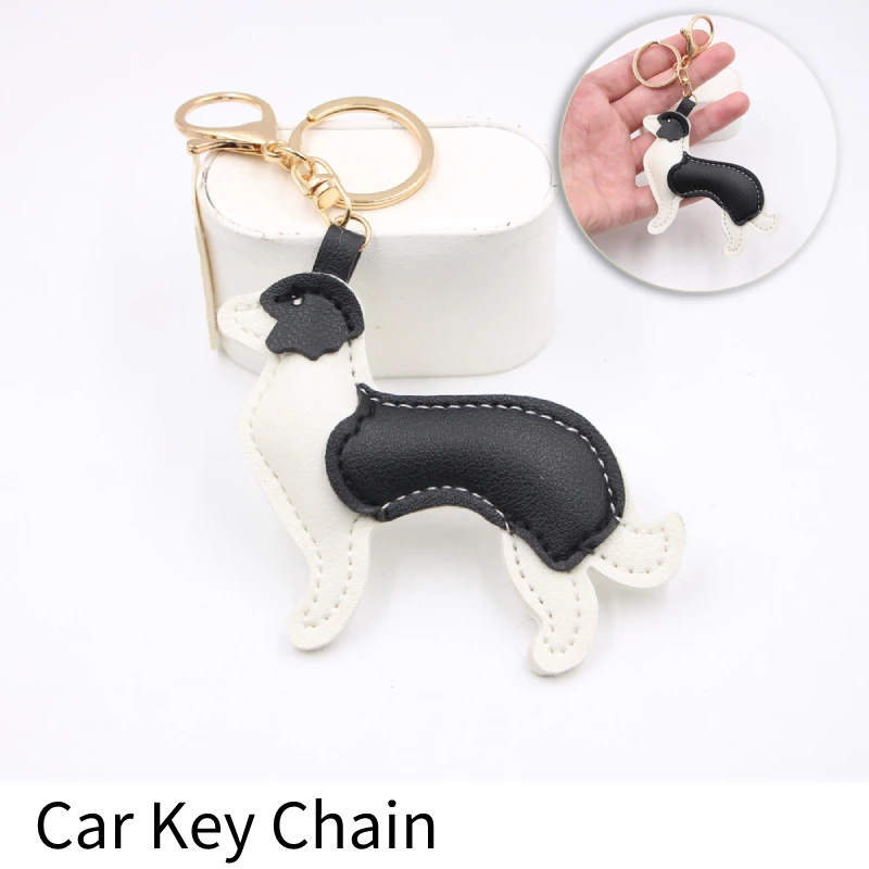 

1pcs Trinket Jewelry Accessories Cute Dog Keychain Bag Pendant Resin Husky Keyring Colorful Car Anime Car Key Chains For Women