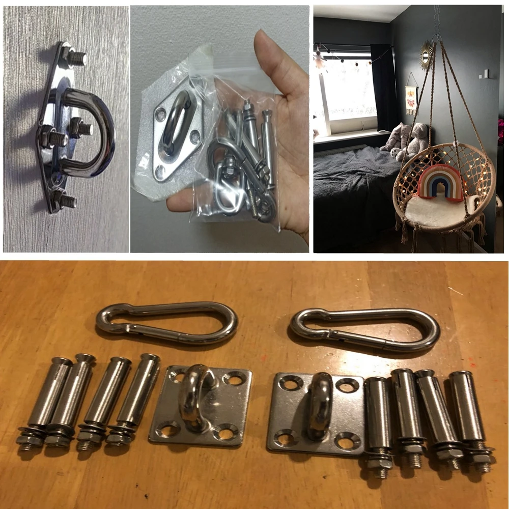 Подвесная вешалка для качели из нержавеющей стали карабин застежка гамака