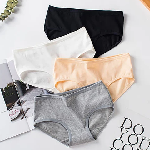 New Cotton Panties Women's Underwear Plus Size Breathable Sexy Lingerie Female Panty Girls Solid Briefs Skin-Friendly Underpant