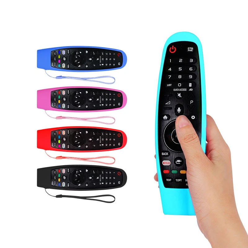 

New Transparent Silicone Case For LG Dynamic TV Remote Control Protective Cover AN-MR600/650 Thicken Anti-fall Shockproof Sleeve