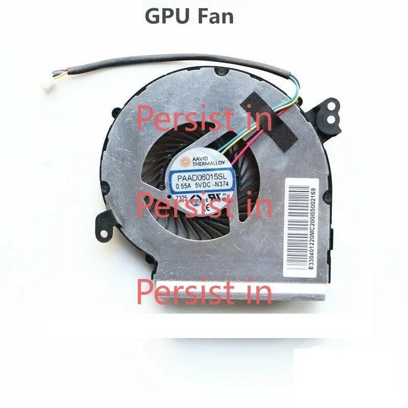 Вентилятор охлаждения ЦП для MSI GE72MVR GE62MVR N376 / N402 N374 PAAD06015SL