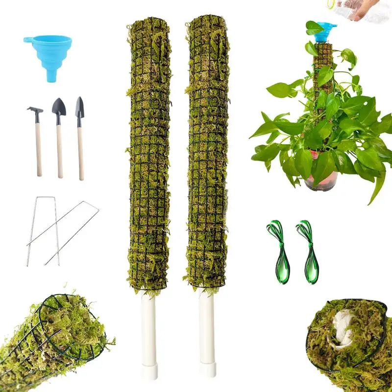 

Штабелируемый мох Monstera, самополивающийся мох для комнатных растений, набор прочных моховых палочек для посадки в саду