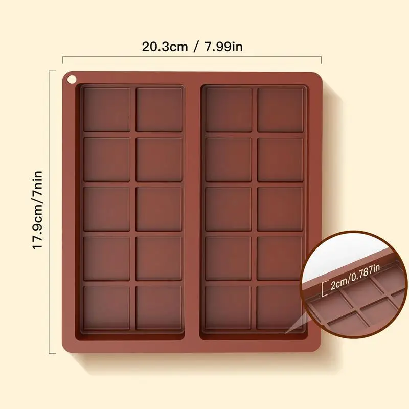 Форма для шоколадных батончиков глубокая силиконовая форма конфет