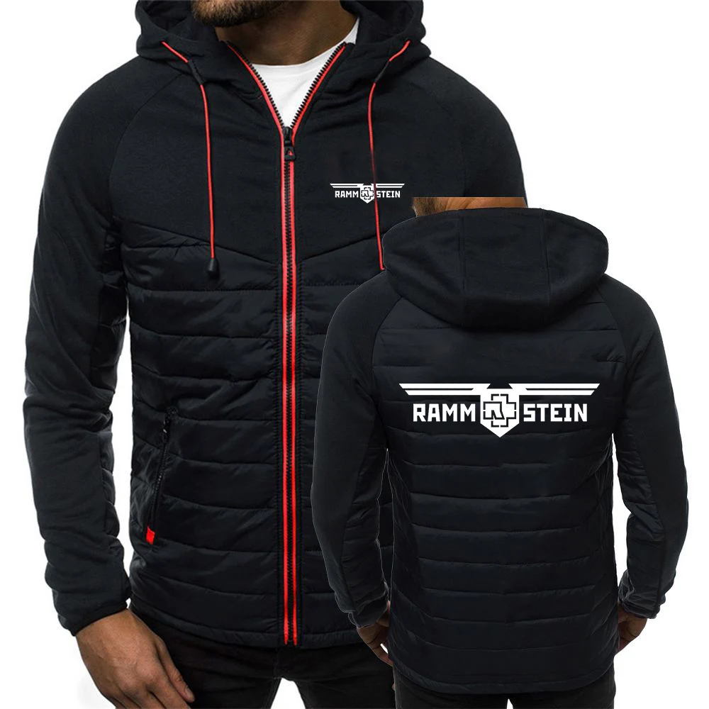 

RAMSTEIN Germany Metal Band 2023 Men's New Windproof Hooded Printing Casual Zipper Sport Jackets Coats High Quality Jacket Tops