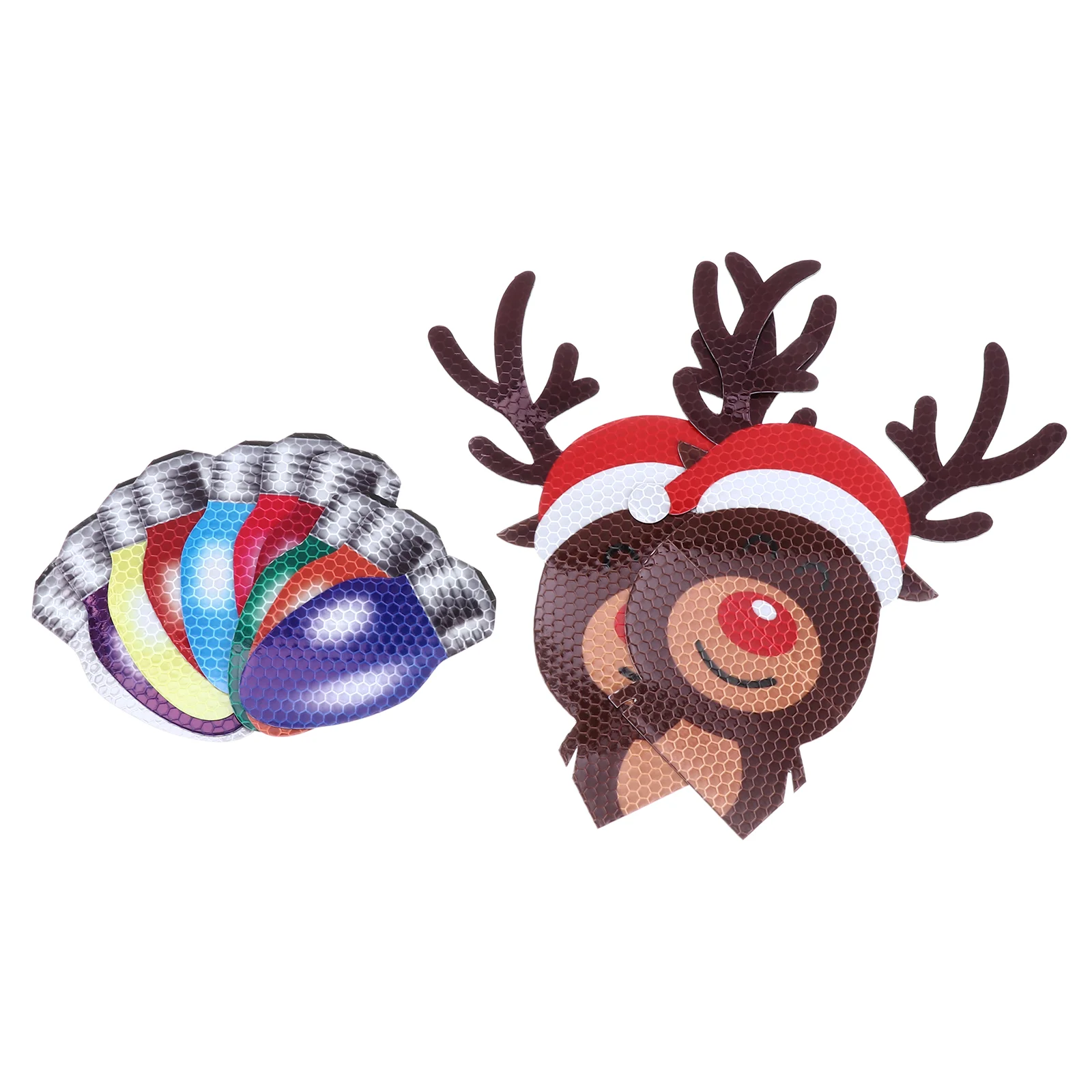 

12pcs Magnetic Sticker Bulb Elk Colorful Fridge Magnet Car Decals Refrigerator Sticker
