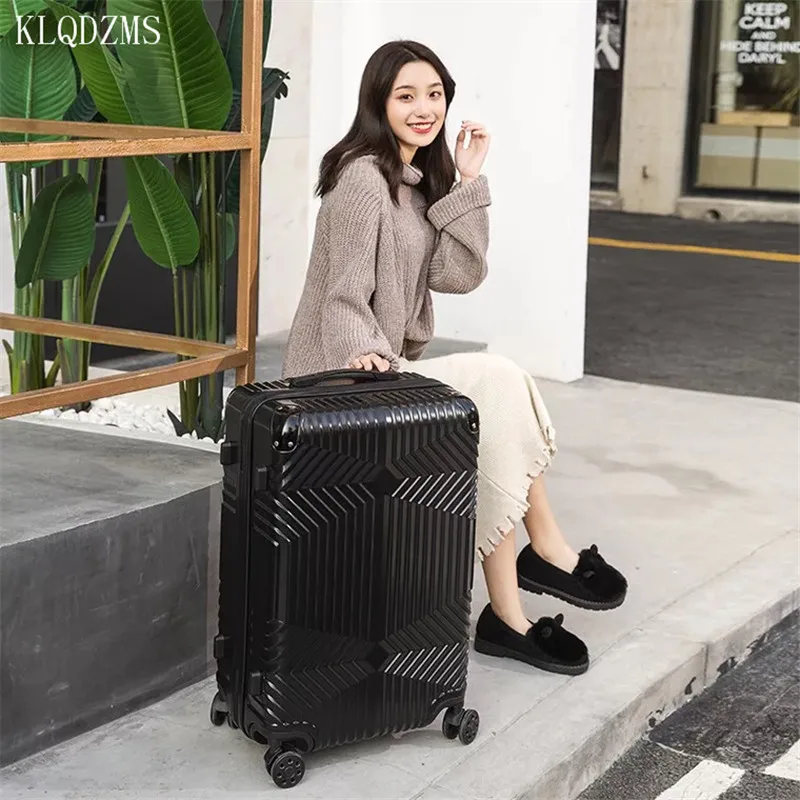 

KLQDZMS Two-sided Luggage 24 Inch Trolley Case For Men And Women 20 "28 Inch Cabin Suitcase Universal Wheel INS Large Capacity