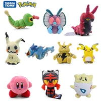 pokemon anime figure pikachu litten togepi jigglypuff mimikyu gyarados cartoon plush doll model toys gifts for kids suffed toys