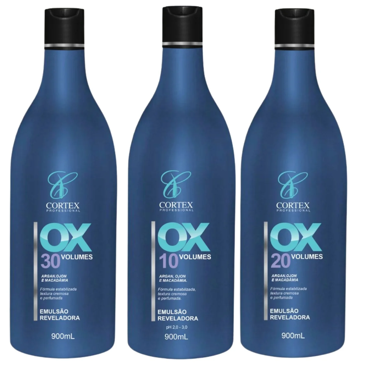 

Oxygen Water Kit OX 10 20 30 Volumes 900ml Cortex Professional For Coloring Or Discolor Hair