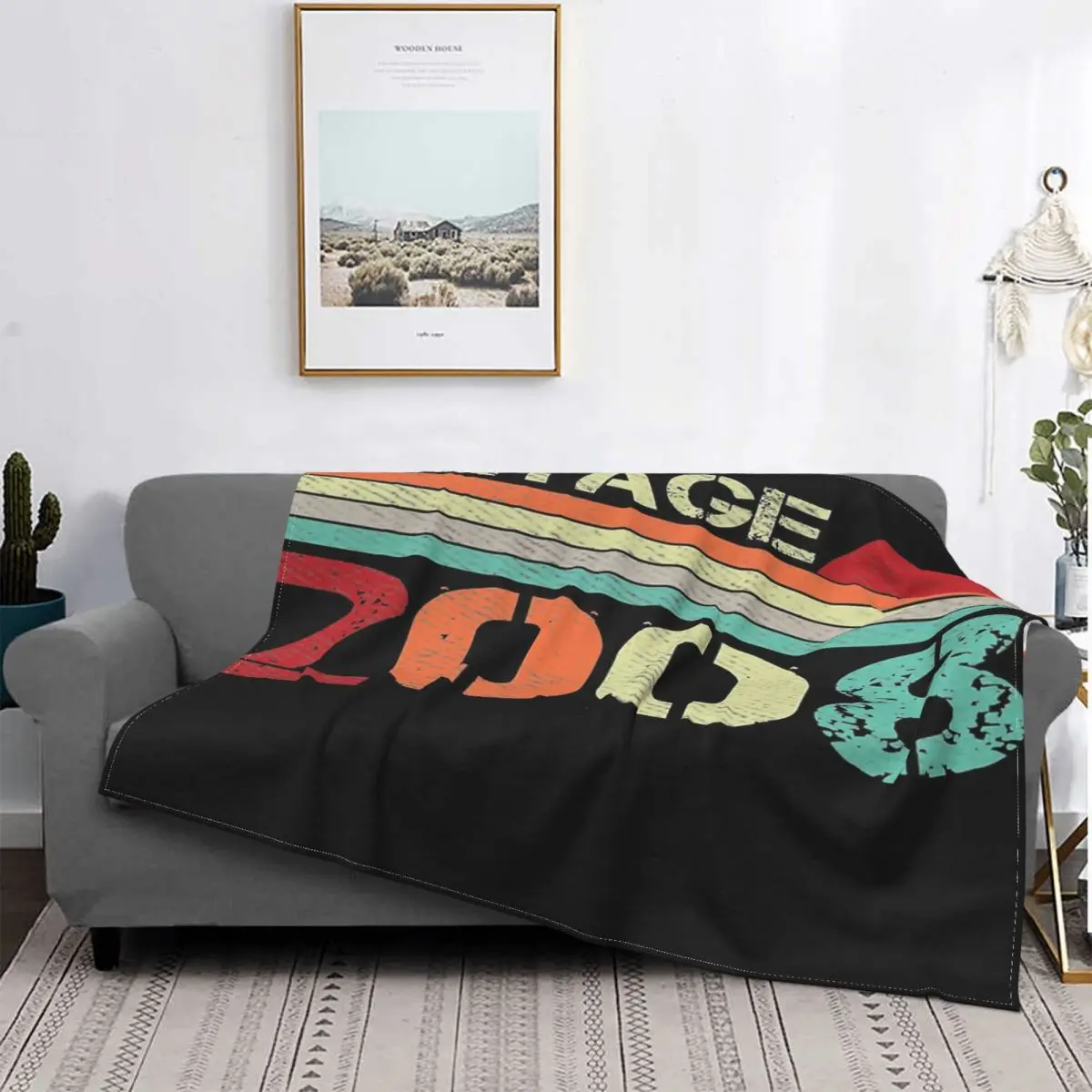 

Manta a cuadros Vintage para cama, colcha divertida de 13 años, Alfombra de muselina, manta de verano, 2008