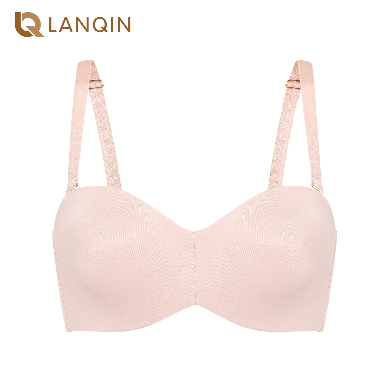 Женский размера плюс бюстгальтер без бретелек подкладки на косточках | Женская