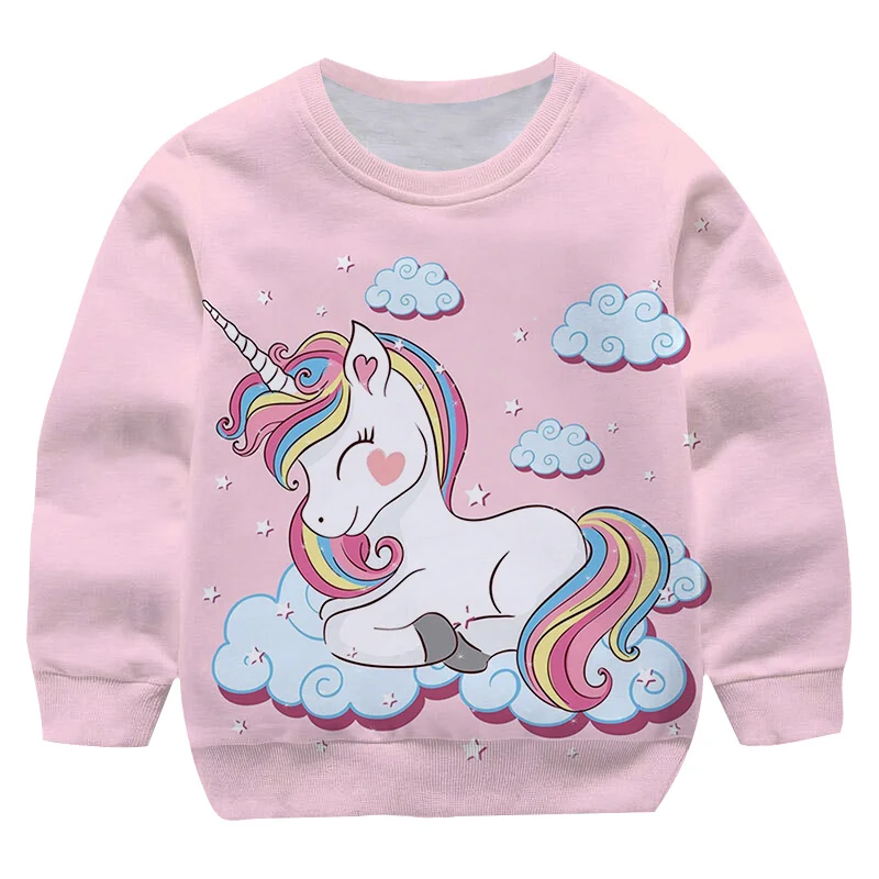 

Children Casual Unicorn Sweatshirts Print Long Sleeve Sweatshirts Clothes Spring Autumn Teenager Boys Tops 4 7 9 11 13 14Years
