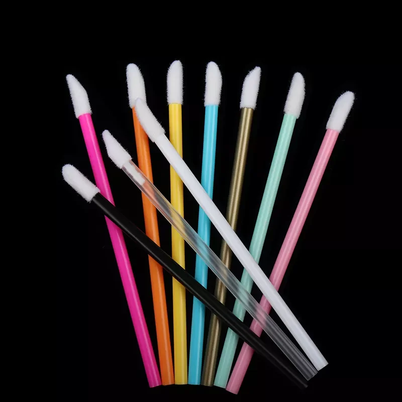 

200 pcs Disposable hollow Lip Brush Lipstick Gloss Wands Applicator Makeup Lip Brushes Portable Extension Cosmetic Beauty Tools