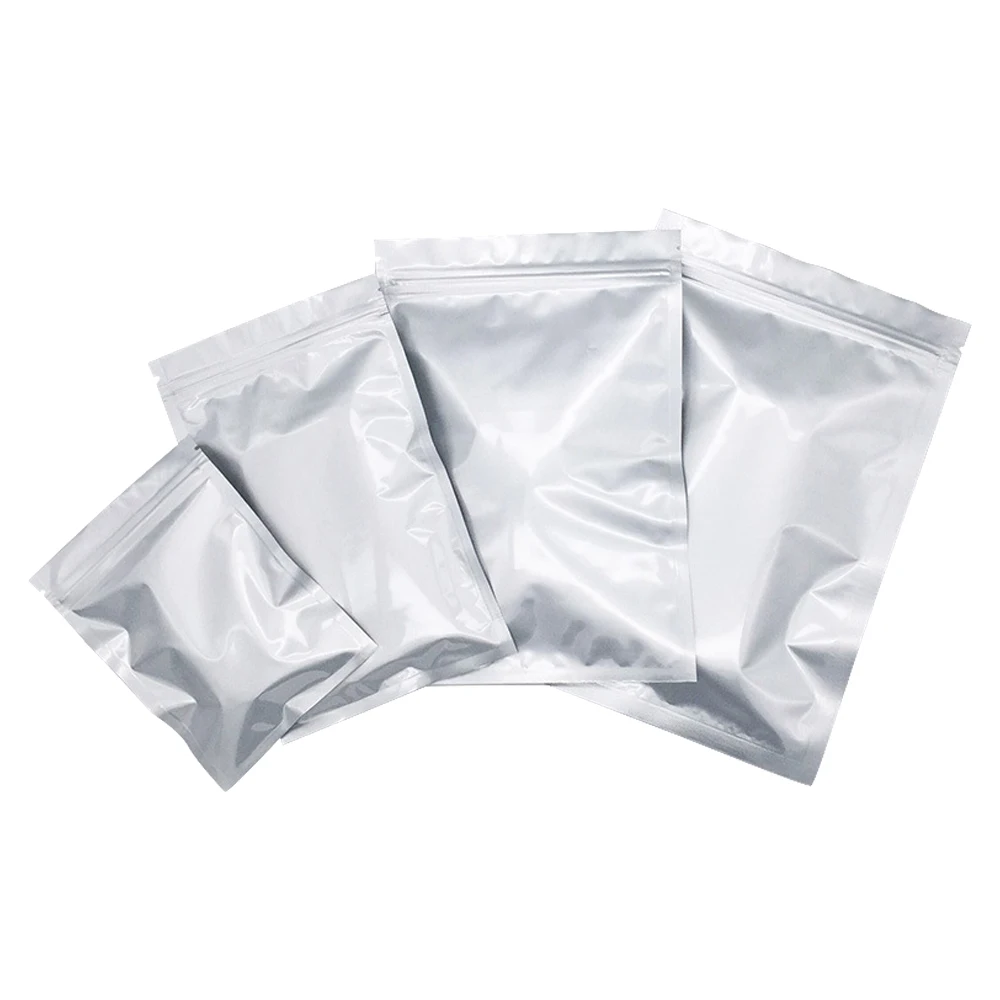 Пакеты на молнии из серебристой алюминиевой фольги, герметичные ...