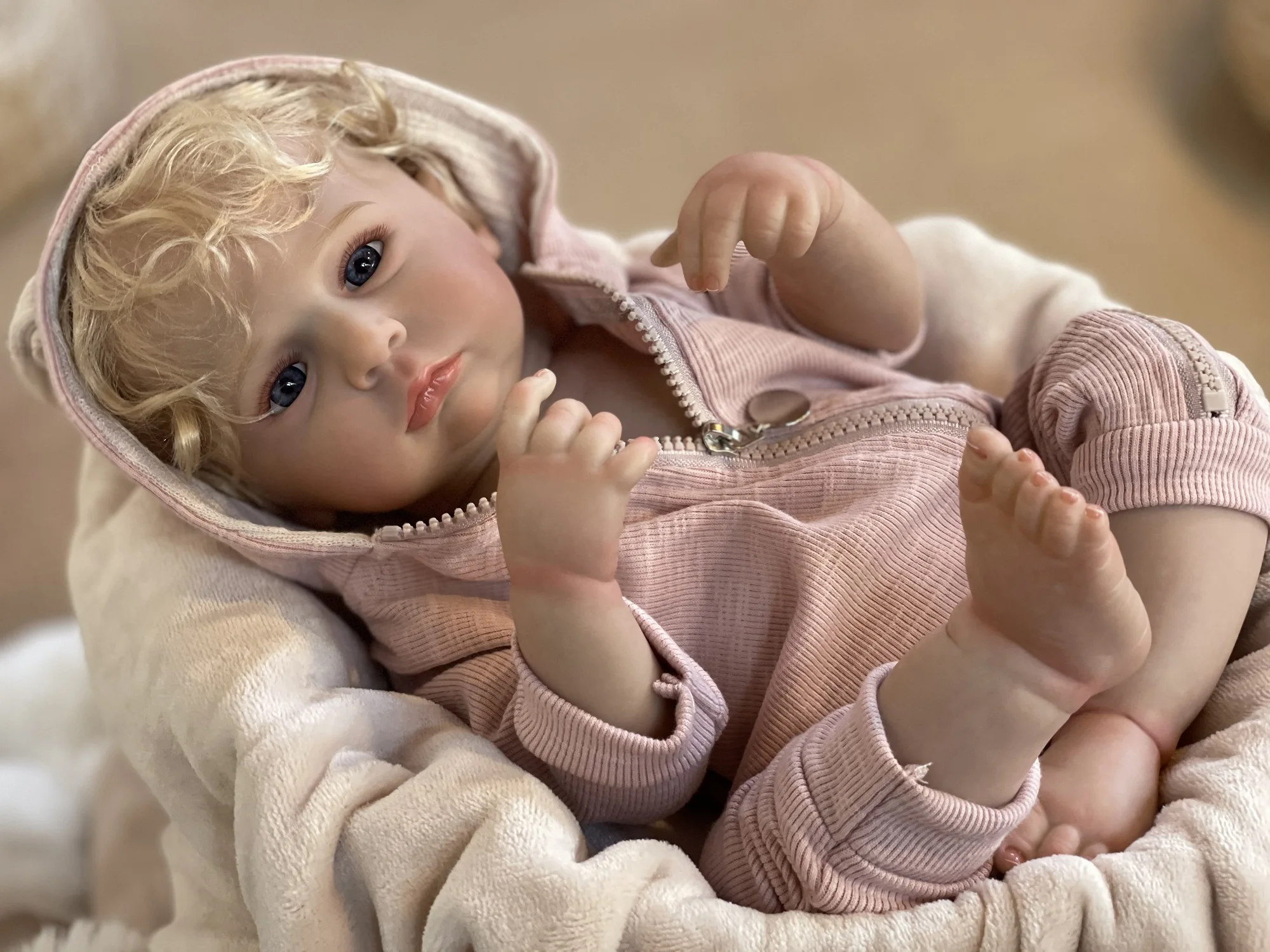 Водонепроницаемая новорожденная девочка 18-20 дюймов с видимыми венами