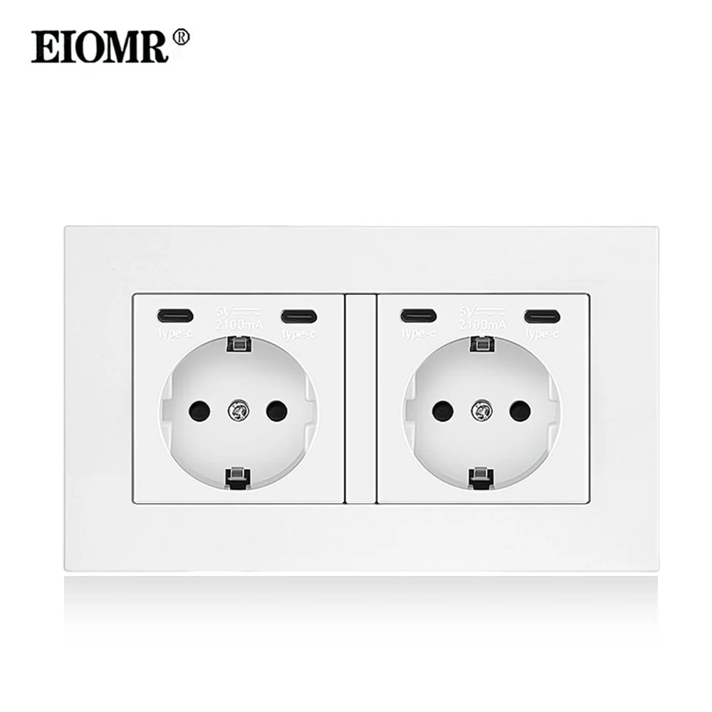 

EIOMR Двойная розетка с USB-C