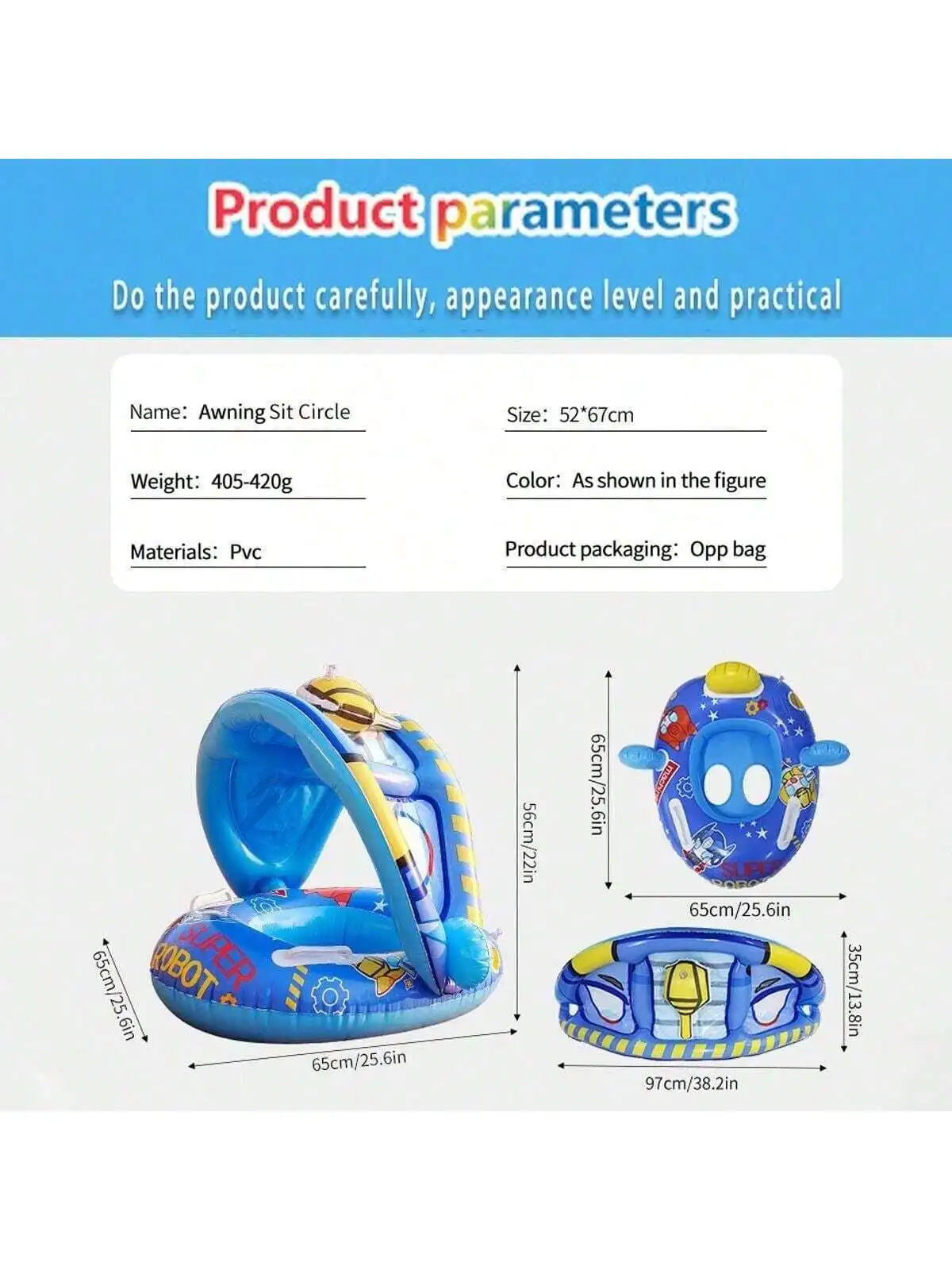 Надувная плавающая лодка для бассейна регулируемая защита от солнца топист