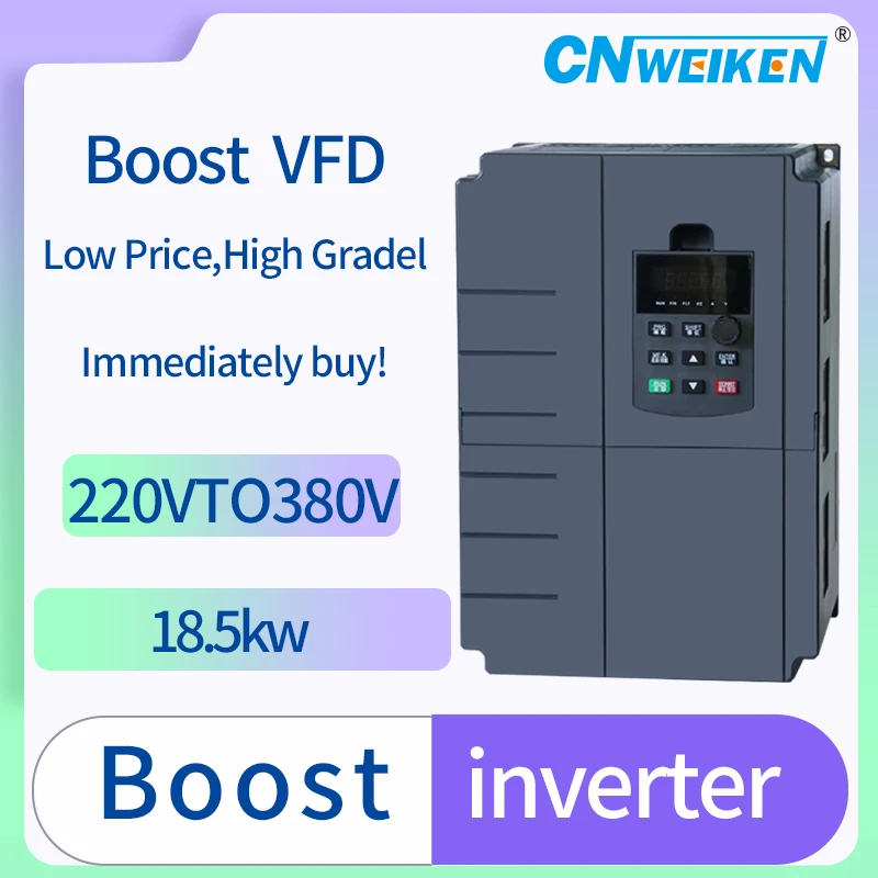 15-30 кВт 1PH 220 В вход 3PH 380 выход Boost VFD преобразователь с регулируемой частотой для