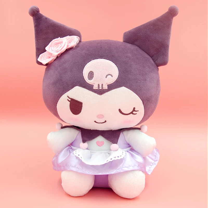 Sanrio милые плюшевые игрушки розовая серия фиолетовый и черный Kuromi My Melody аниме