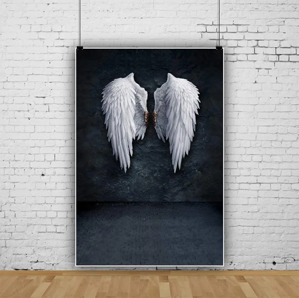 

Angel Wings Photography Backdrop Grunge Wall Background Fashion Youngster Kid Girl Boy Adult Artistic Portrait Photo Studio