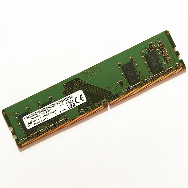 

Micron DDR4 4GB 2400MHz Desktop RAM UDIMM 288-pin MTA4ATF51264AZ-2G3B1 4GB 1RX16 PC4-2400T-UC0-11
