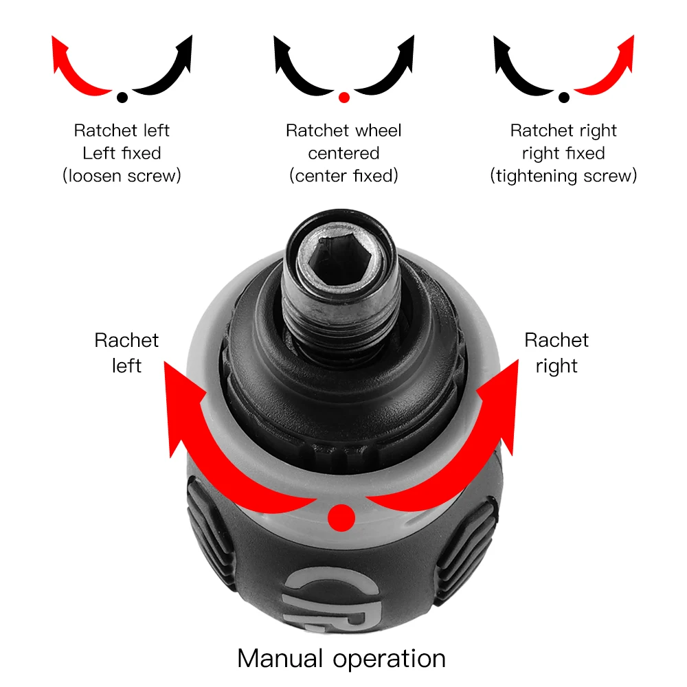 Набор отверток Vastar из хромованадиевой стали с трещоткой и короткой ручкой |