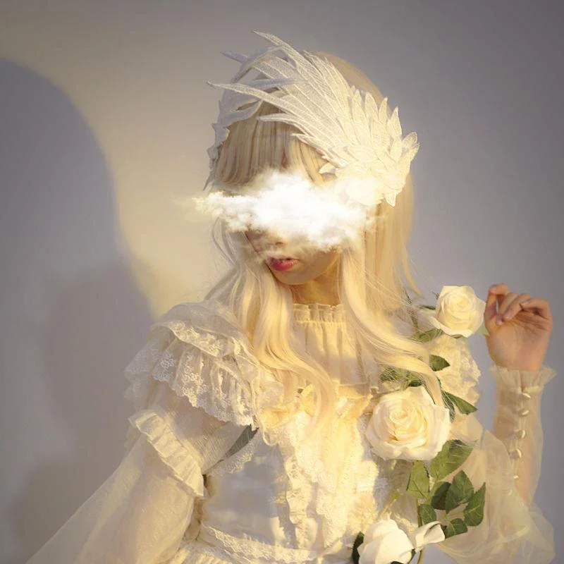 Женское украшение для волос с ангельскими крыльями