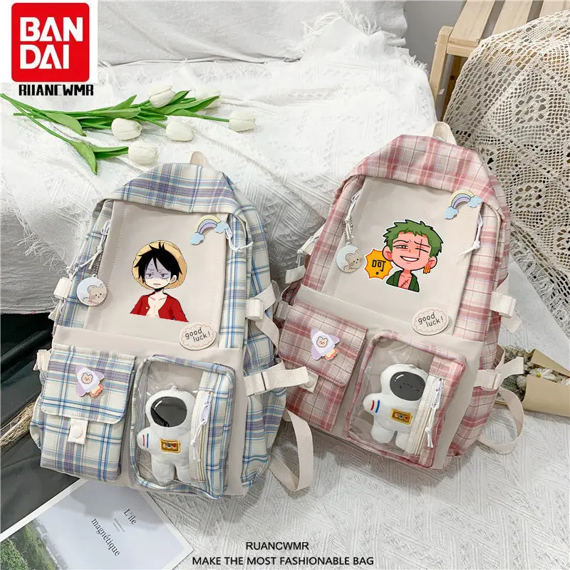 

Bandai One Piece cartoon animation Luffy large-capacity student backpack multi-functional storage bag