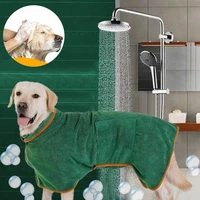 pet dog bathrobe bath towel microfiber drying coat absorbent towel for large medium small dogs cat fast dry dog bath accessories