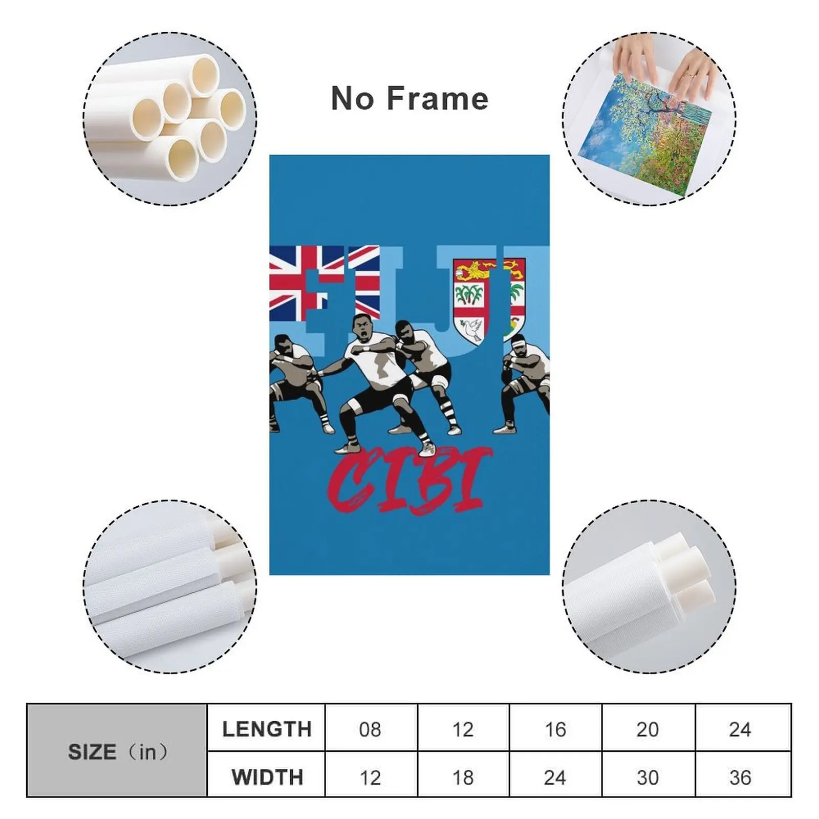 Фиджийский регби Cibi печать на холсте картина