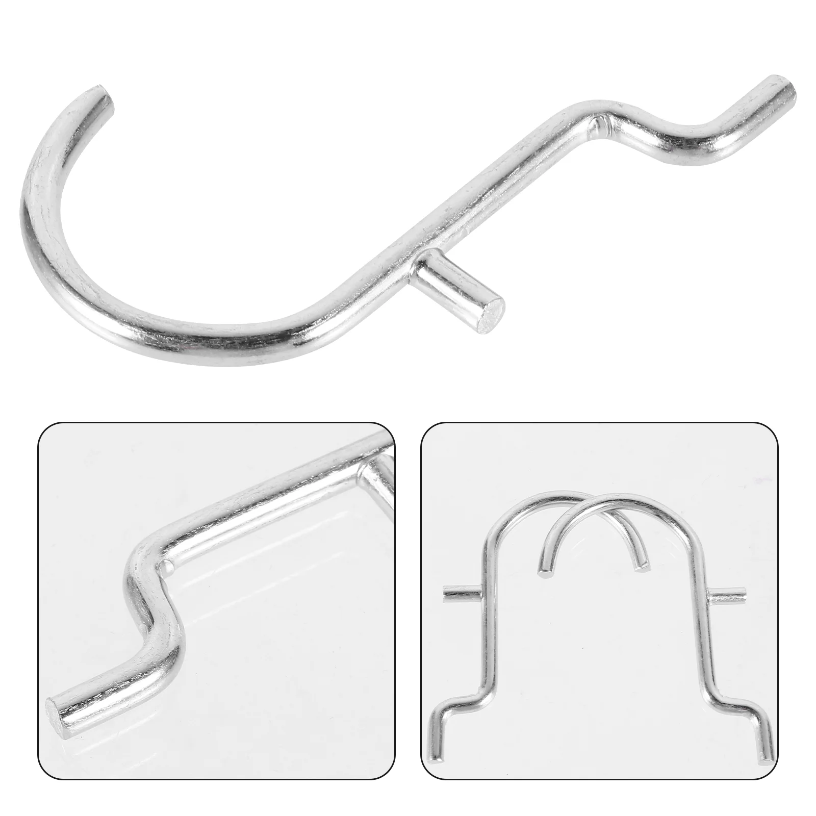 

5pcs U Shaped Pegboard Hooks Display Shelf Hooks Heavy Duty Display Hooks
