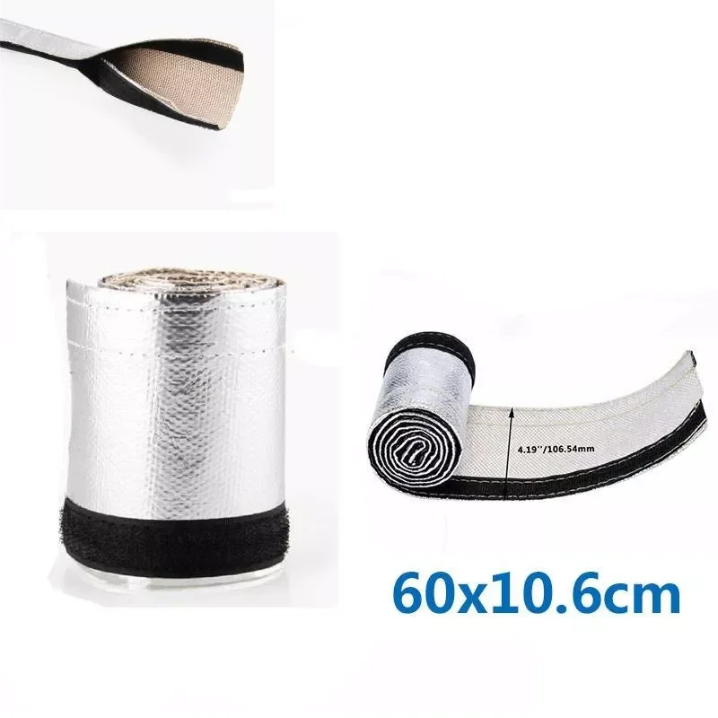 

60CM Heat Shield Sleeve Insulator Aluminum Foil Heat Insulation Mat Wire Hose Cover Wrap Foil Heat Shield Mat Car Accessories