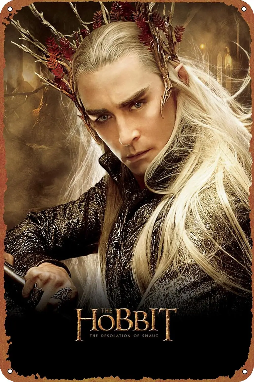 H2 Thranduil портретный постер из фильма настенный декор вывеска-12x8 дюймов