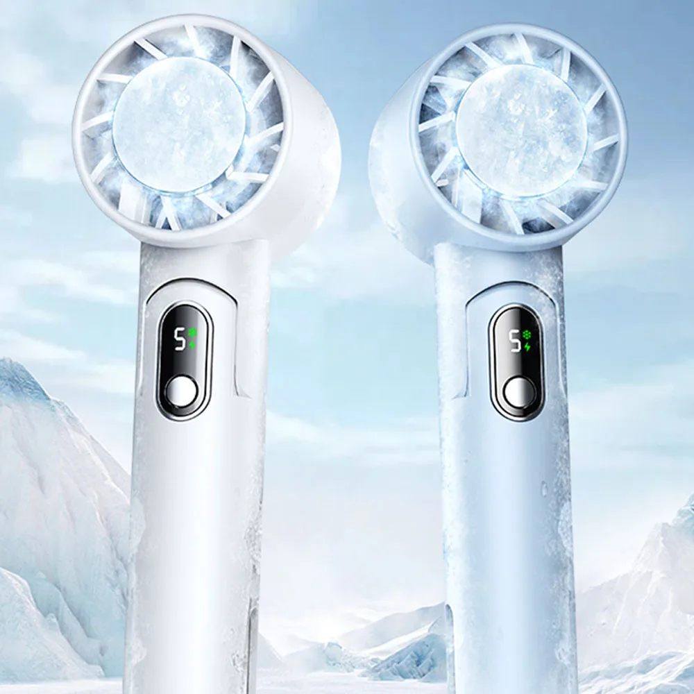 Складной охлаждающий вентилятор портативный с подзарядкой от usb 4000 мАч