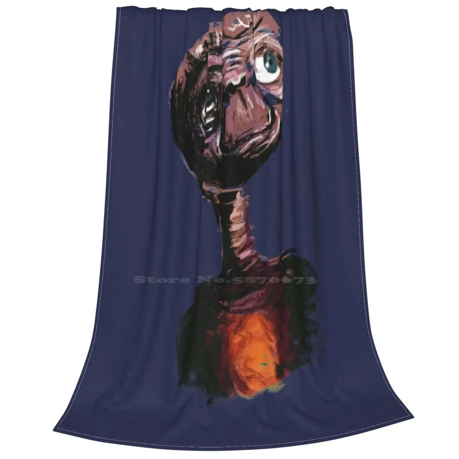 E.T.-Экстра-наземная фотография высокое качество теплое фланелевое одеяло