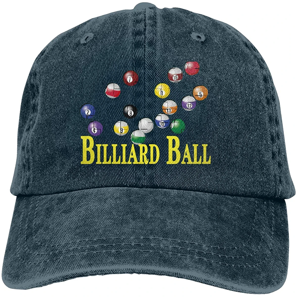 

Billiard Ball Sports Sports Denim Cap Adjustable Unisex Plain Baseball Cowboy Snapback Hat Sombreros De Mujer Y De Hombre.