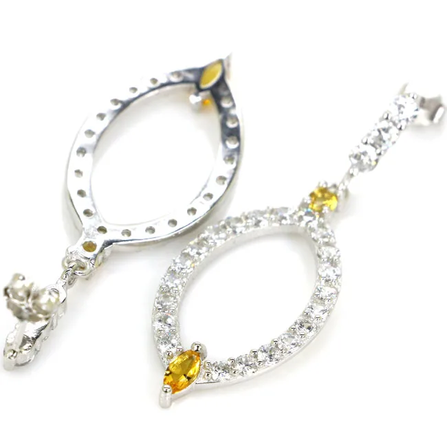 45x16 мм очаровательные 6 г топаз перидот турмалин цитрин аквамарин CZ повседневная