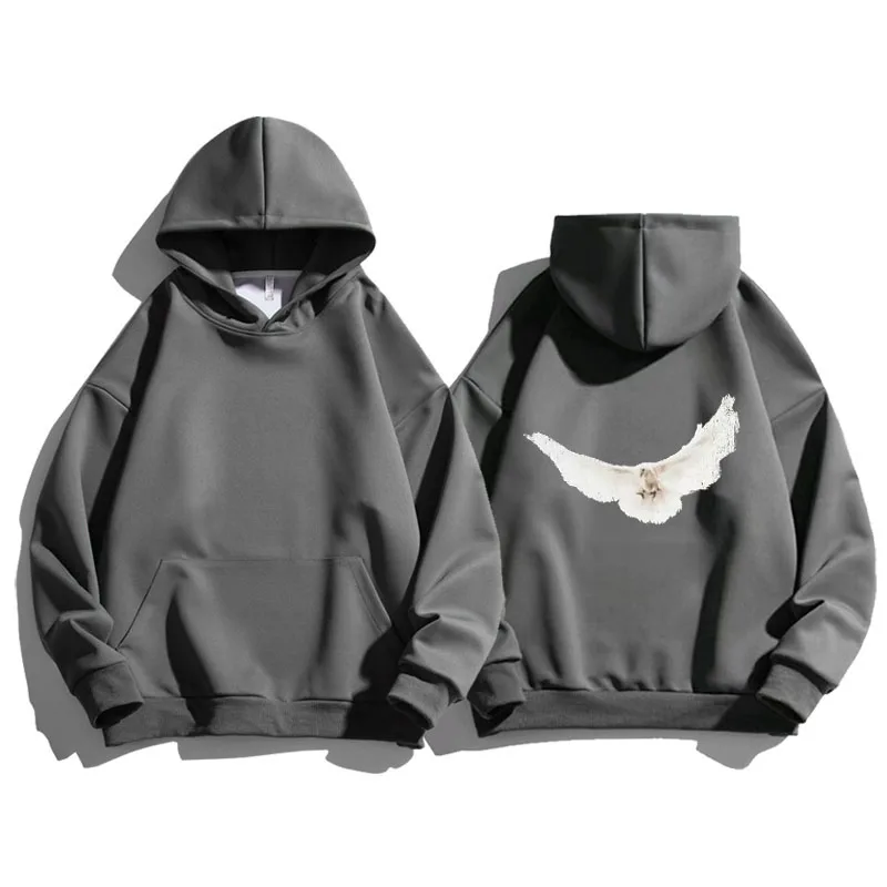 

Бренд Kanye стиль мира голубь унисекс толстовка модная Роскошная толстовка с капюшоном простой зимний осенний принт Мужской Женский пуловер