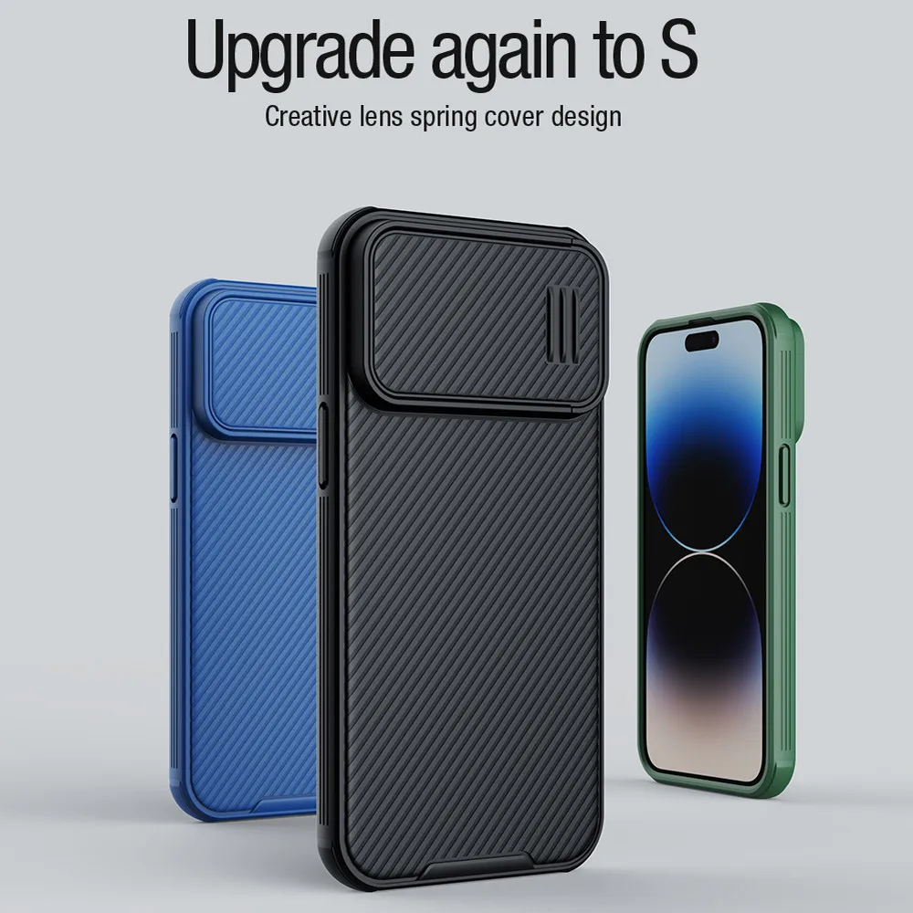 

Nillkin CamShield S Case For Apple iPhone 14 Pro Max Slide Camera Protective Cover PC+TPU