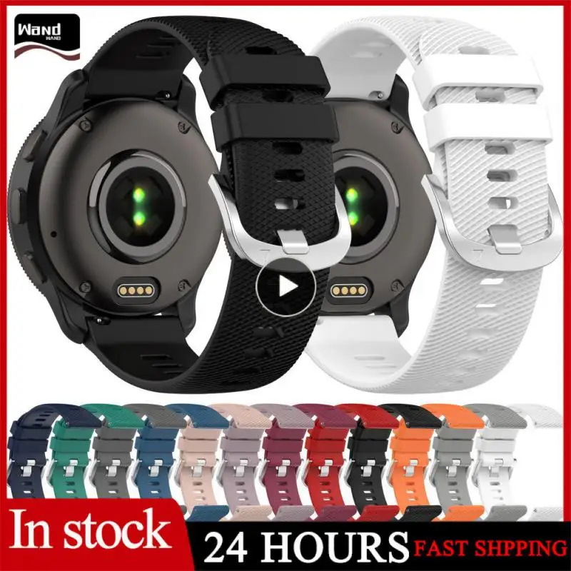 

Multi-color Watch Strap 20mm Breathable Sport Strap Watch Band For Garmin Venu 2plus Silicone Watchband For Samsung Watch5