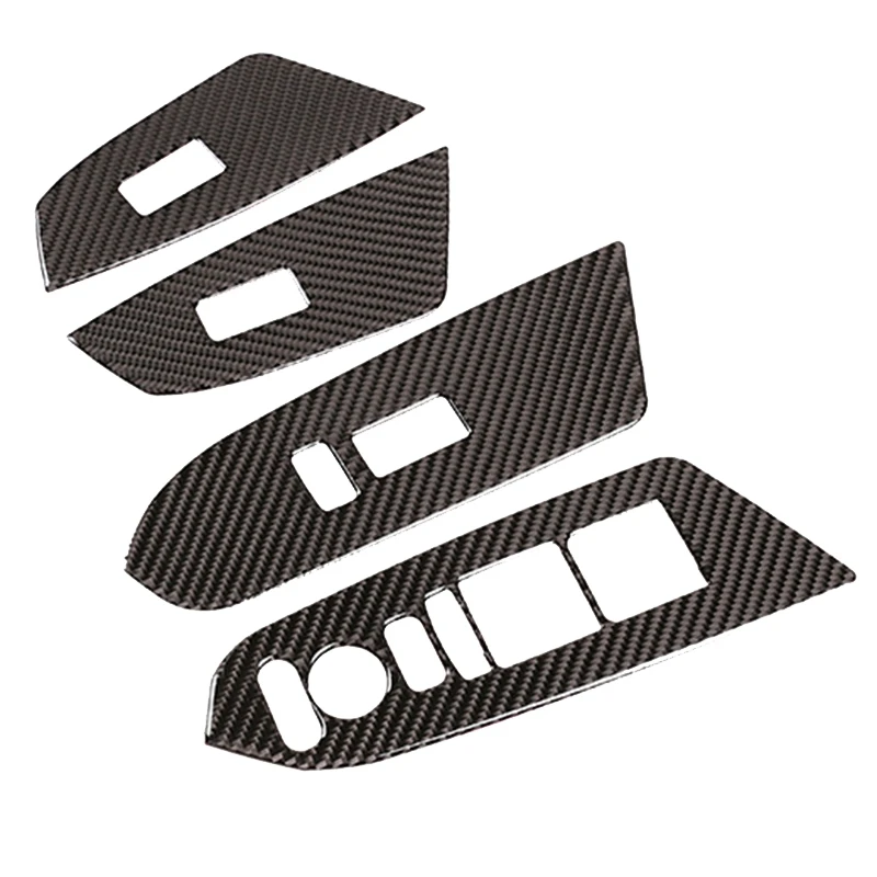 

For Honda CRV CR-V 2016-2019 Carbon Fiber Interior Window Lift Switch Panel Trim Cover Frame Stickers Car Accessories