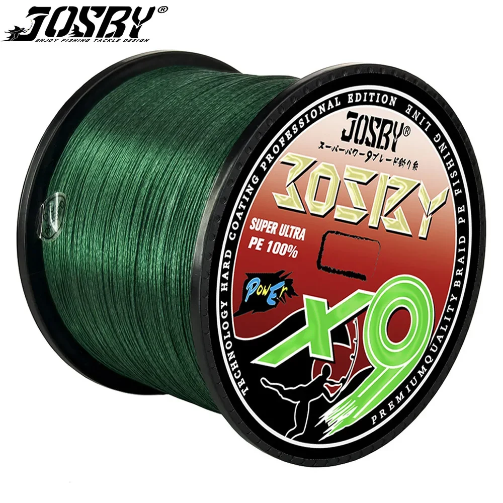 

Плетеная рыболовная леска JOSBY, 9 нитей, 300/500/1000 м, 22-88Lb