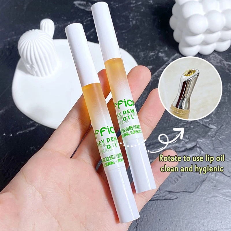 

Gentle Repair Lip Balm Oil Non-sticky Moisturizes Honey Extract Lip Tint Gloss Lip Plumper Reduce Fine Lines Lip Care Serum
