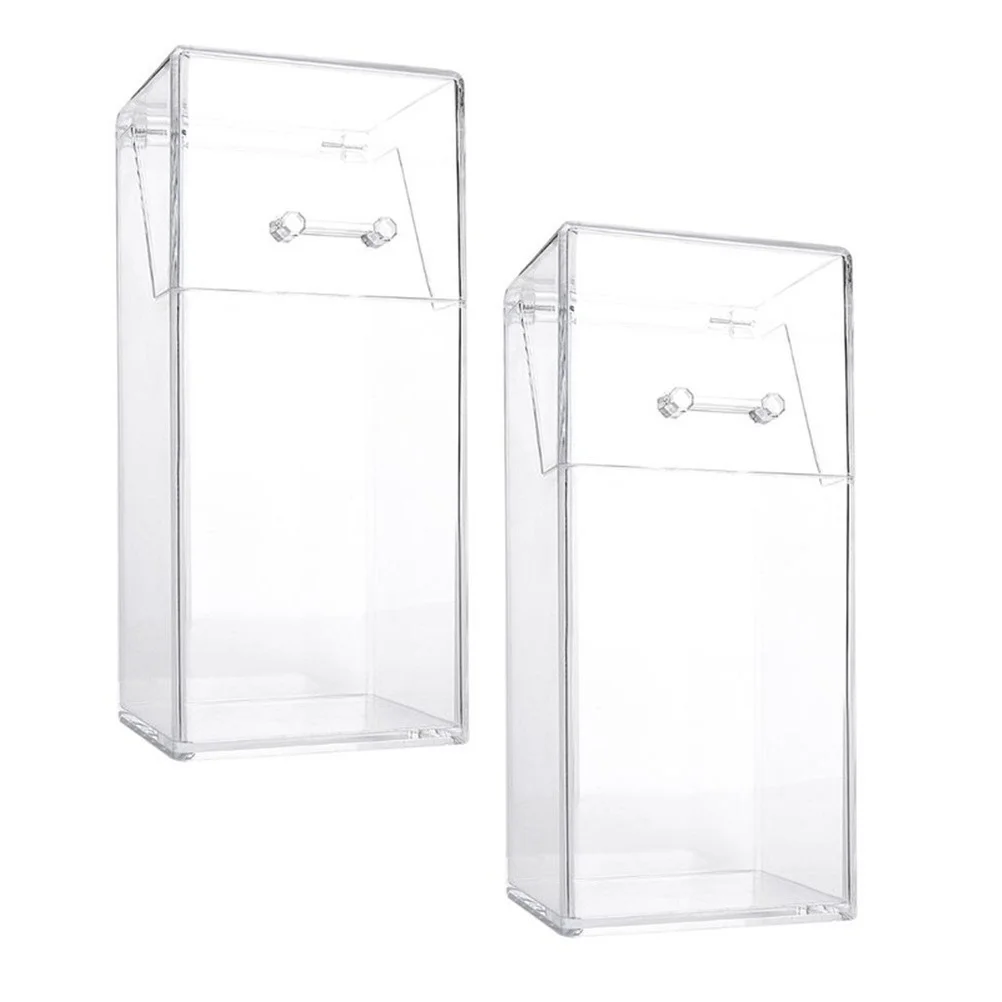 

Brush Makeup Box Desktopstorage Organizer Clear Holder Cup Stationery Pencosmeticsdisplay Bucket Markeracrylic Case Stand