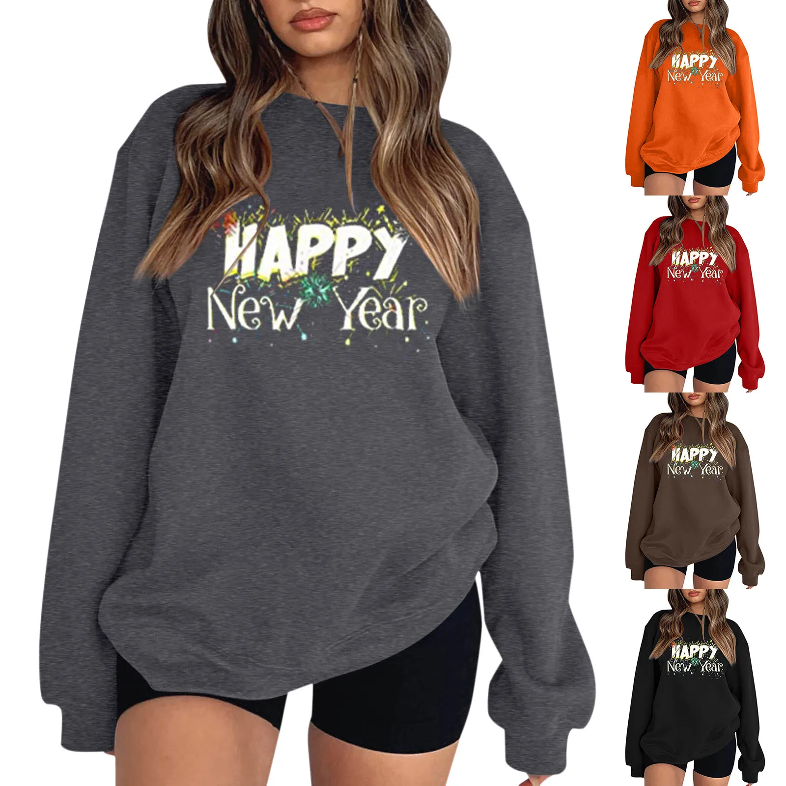 

Womens Autumn And Winter Loose Top Letter Print Shoulder Sleeve Pullover Sweatshirt Front Zip Athletic Jacket