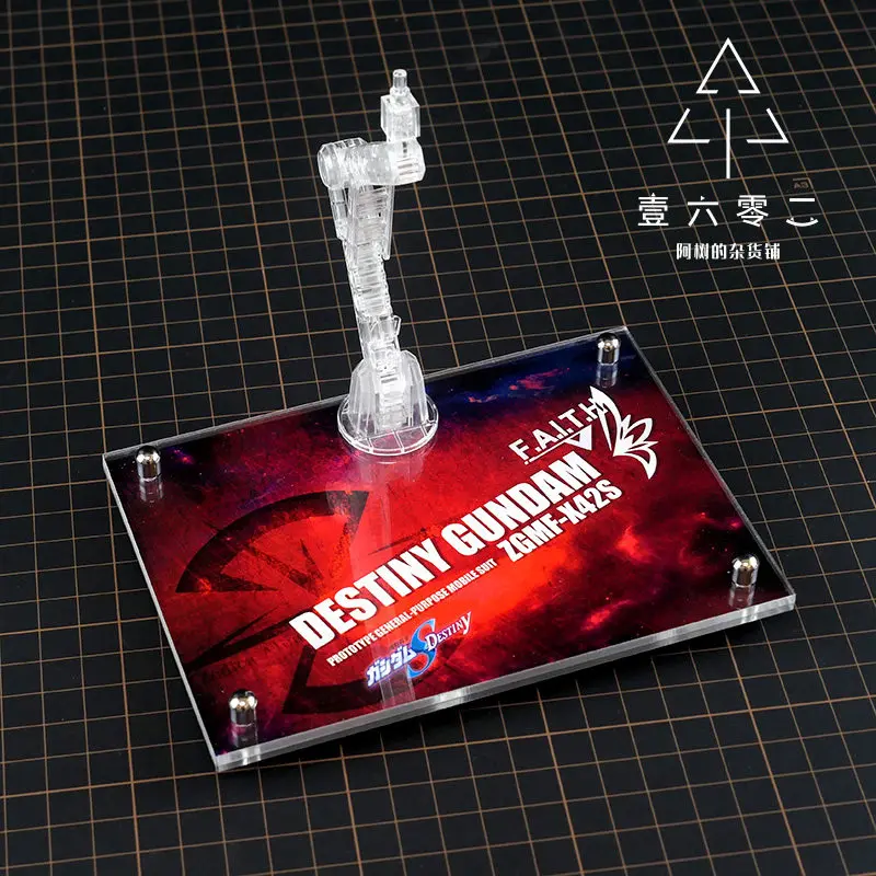 Фото Прозрачная акриловая подставка Yiliulinger для моделей MGSD Gundam Seed Destiny, совместимая с наборами для сборки моделей HG RG MG Gundam. №3