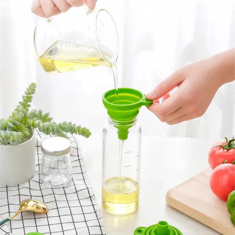 Силиконовая Складная воронка многофункциональная портативная кухонная