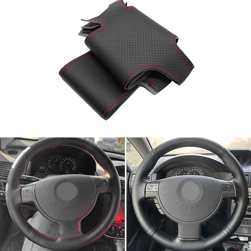 1 шт. Перфорированная кожаная накладка на руль для Opel Corsa C Combo Vauxhall Tigra 2000-2005-2006
