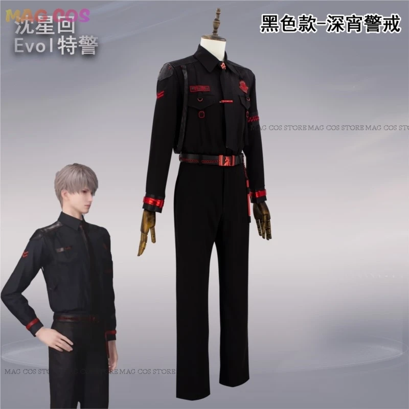 Игра Love And Deepspace Xavier Косплей Костюм Парик Белый Черный Evol Мужская Красивая