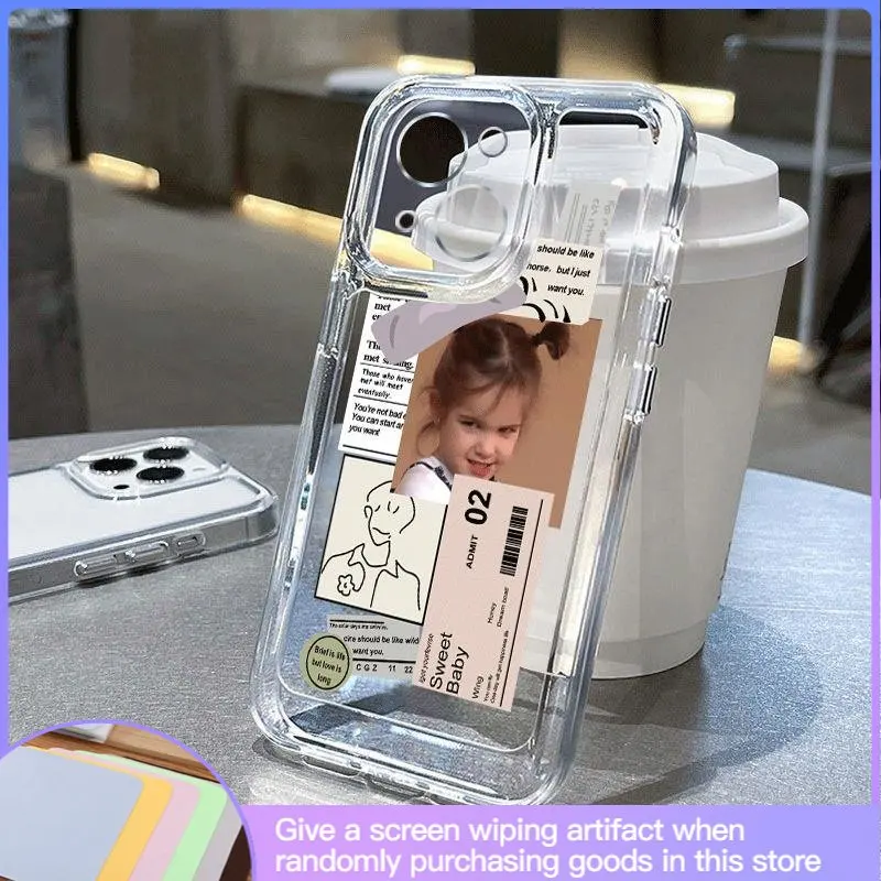 

Luxury Senior Sense Creative Cool Girl Phone Case Suitable for IPhone14 13 12 11 13Pro 13promax Shockproof Anti-fall Silicone
